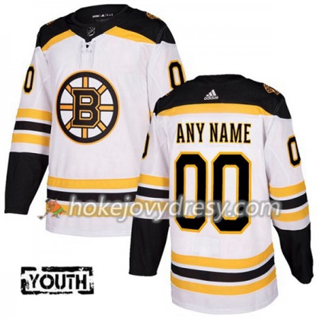 Dětské Hokejový Dres Boston Bruins Personalizované Bílá 2017-2018 Adidas Authentic